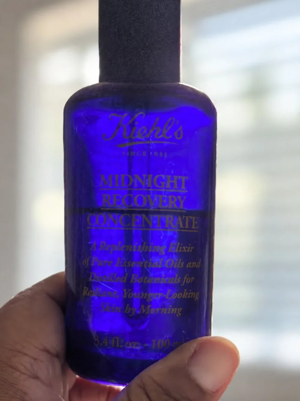Kiehl's Since 1851 Midnight Recovery Concentrate Moist Face Oil Serum 3.4 FL OZ